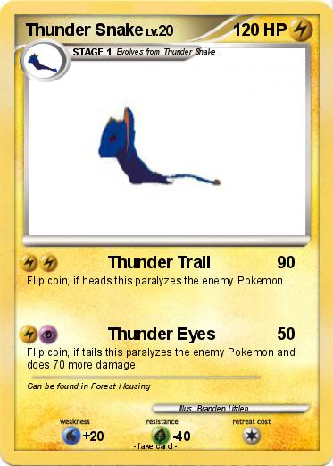 Pokemon Thunder Snake