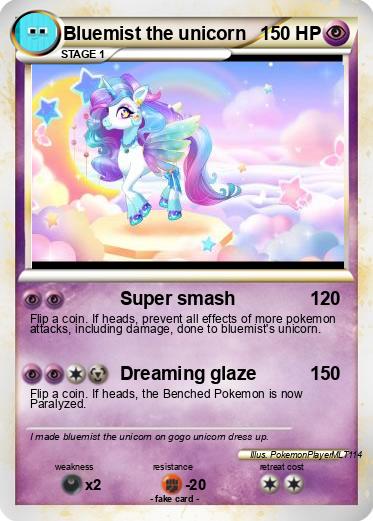 Pokemon Bluemist the unicorn