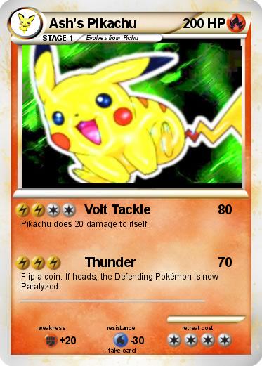 Pokemon Ash's Pikachu