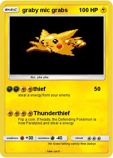 Pokemon graby mic grabs