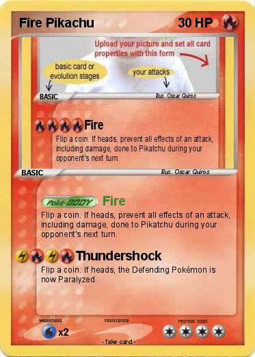 Pokemon Fire Pikachu