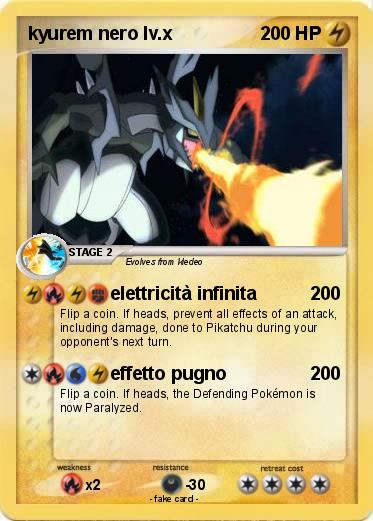 Pokemon kyurem nero lv.x
