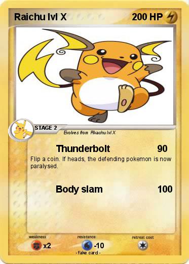 Pokemon Raichu lvl X