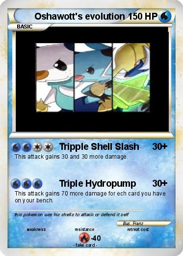 Pokemon Oshawott's evolution