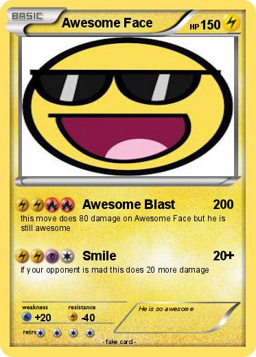 Pokemon Awesome Face
