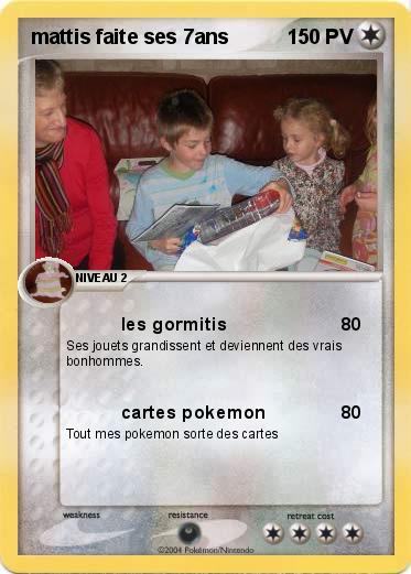 Pokemon mattis faite ses 7ans