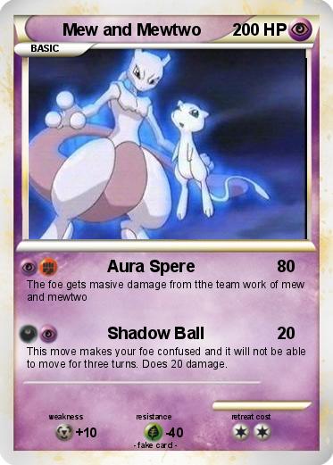 Pokemon Mew and Mewtwo
