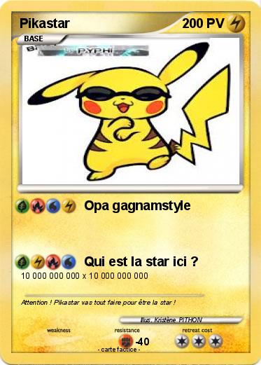 Pokemon Pikastar