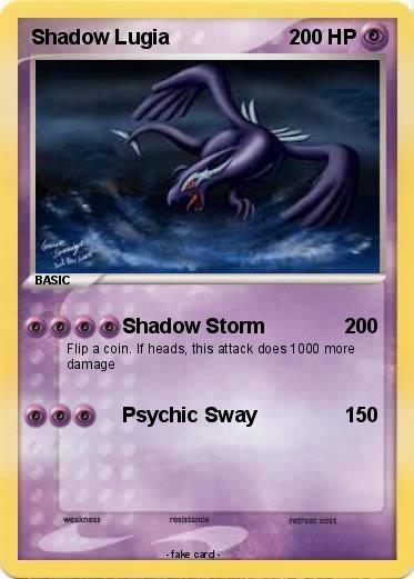 Pokemon Shadow Lugia