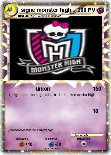 Pokemon signe monster high