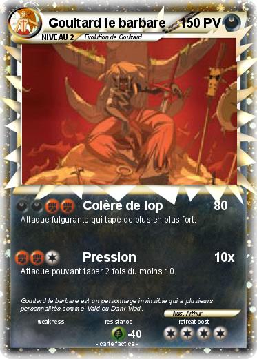 Pokemon Goultard le barbare
