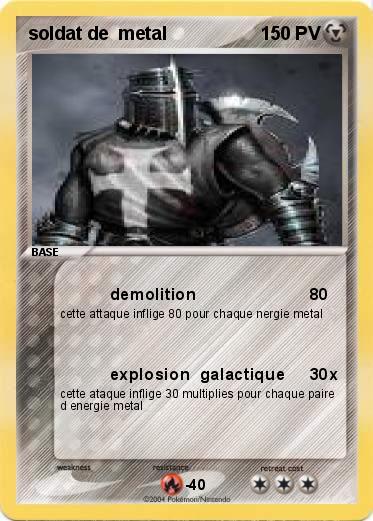 Pokemon soldat de  metal