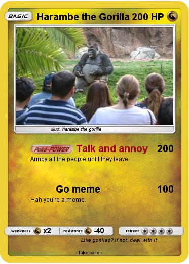 Pokemon Harambe the Gorilla