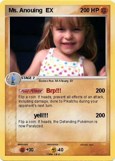 Pokemon Ms. Anouing  EX