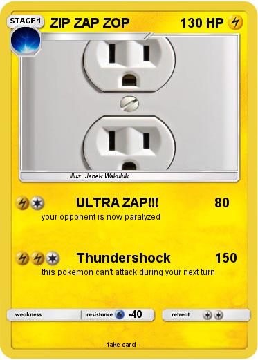 Pokemon ZIP ZAP ZOP