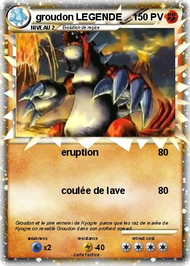 Pokemon groudon LEGENDE