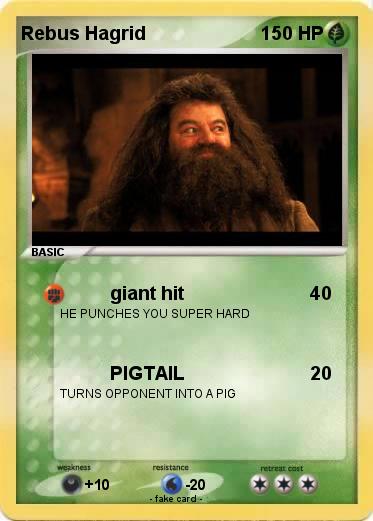 Pokemon Rebus Hagrid