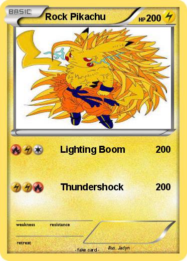 Pokemon Rock Pikachu