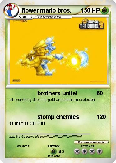 Pokemon flower mario bros.