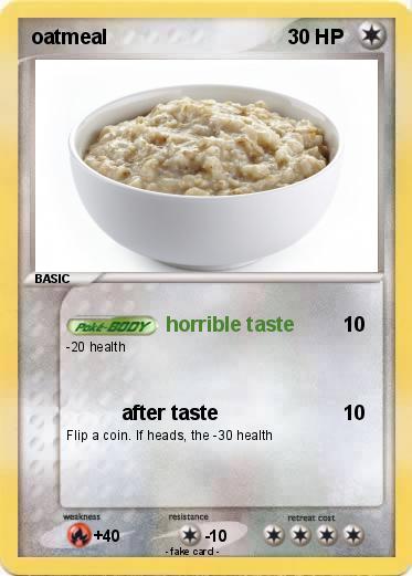 Pokemon oatmeal
