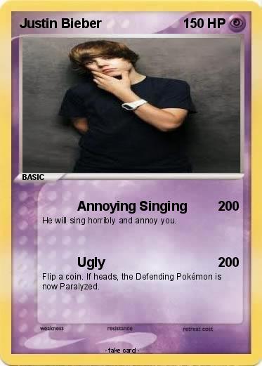 Pokemon Justin Bieber