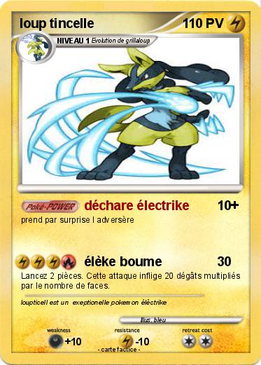 Pokemon loup tincelle