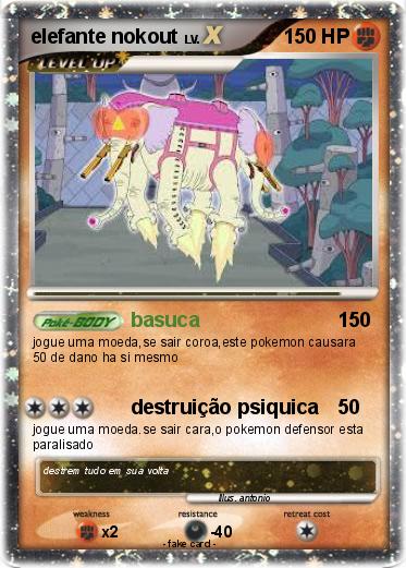 Pokemon elefante nokout