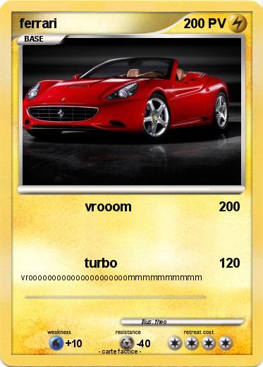 Pokemon ferrari