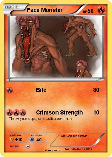 Pokemon Face Monster