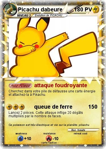 Pokemon Picachu dabeure