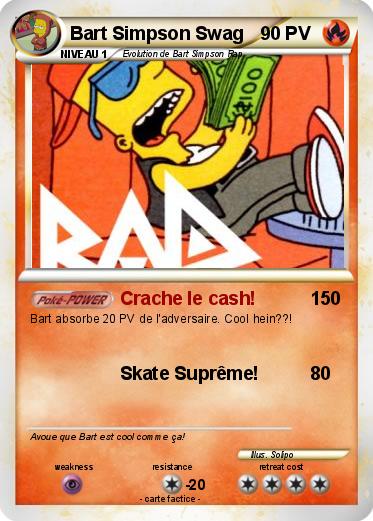 Pokemon Bart Simpson Swag