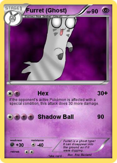 Pokemon Furret (Ghost)
