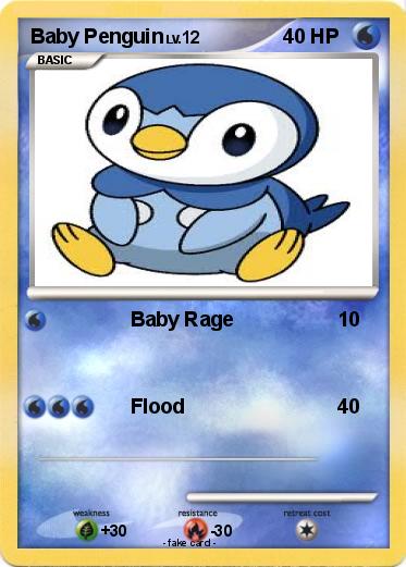 Pokémon Baby Penguin 2 2 - Baby Rage - My Pokemon Card