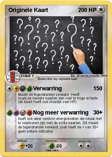 Pokemon Originele Kaart