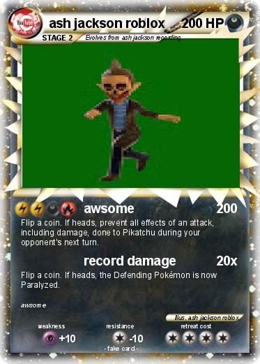 Pokemon ash jackson roblox