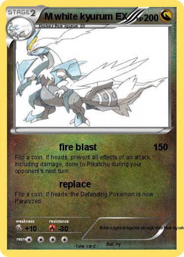 Pokemon M white kyurum EX