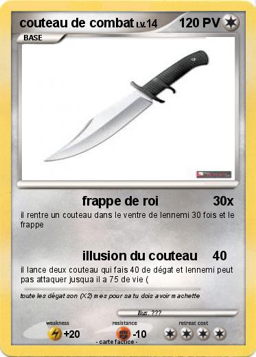 Pokemon couteau de combat