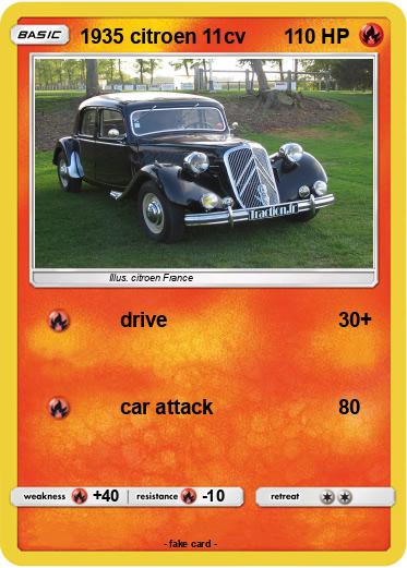 Pokemon 1935 citroen 11cv