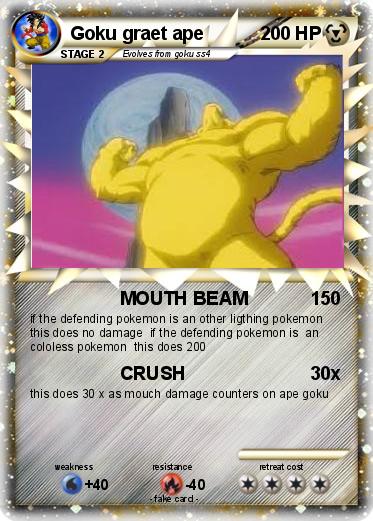 Pokemon Goku graet ape