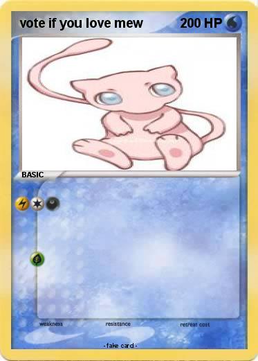 Pokemon vote if you love mew
