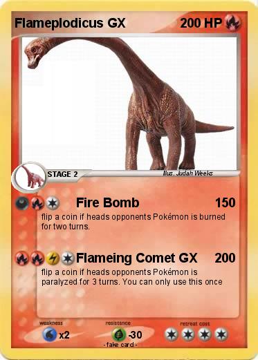 Pokemon Flameplodicus GX