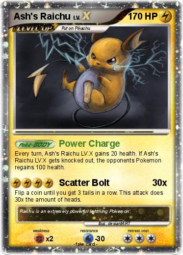 Pokemon Ash's Raichu