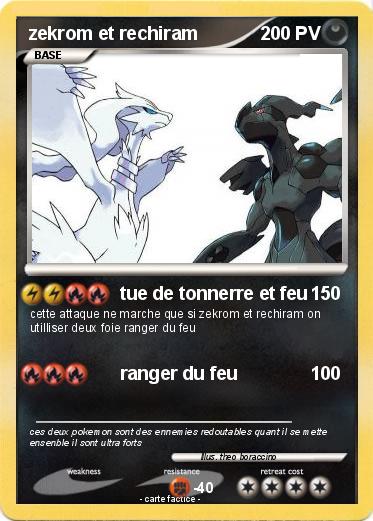 Pokemon zekrom et rechiram