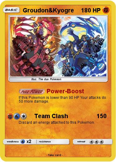 Pokemon Groudon&Kyogre