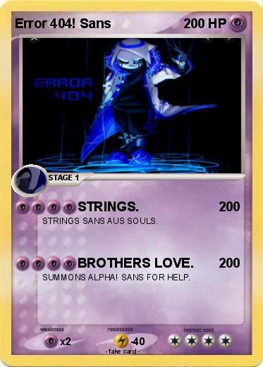 Pokemon Error 404! Sans