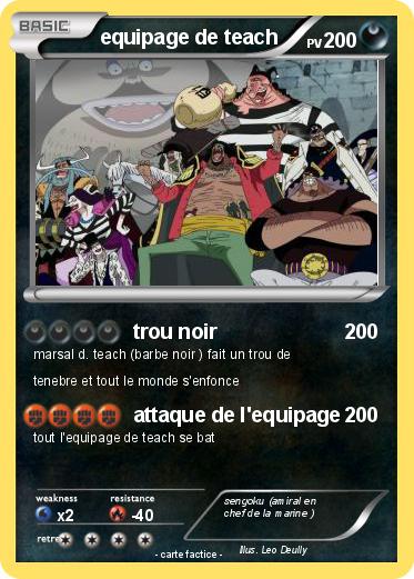 Pokemon equipage de teach