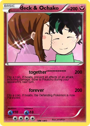 Pokemon deck & Ochako