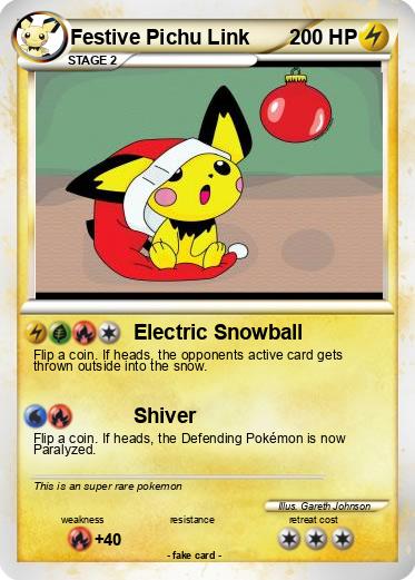 Pokemon Festive Pichu Link