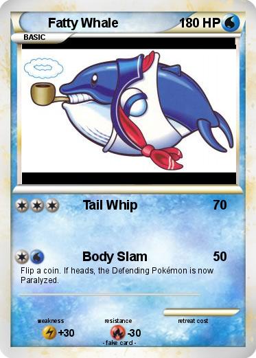 Pokemon Fatty Whale