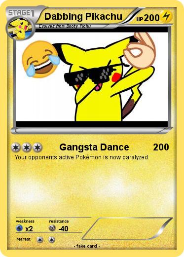 Pokemon Dabbing Pikachu